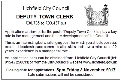 Deputy Town Clerk Job Vacancy