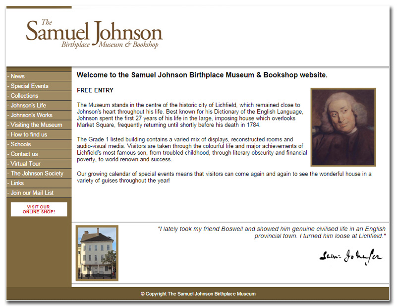 Samuel Johnson website